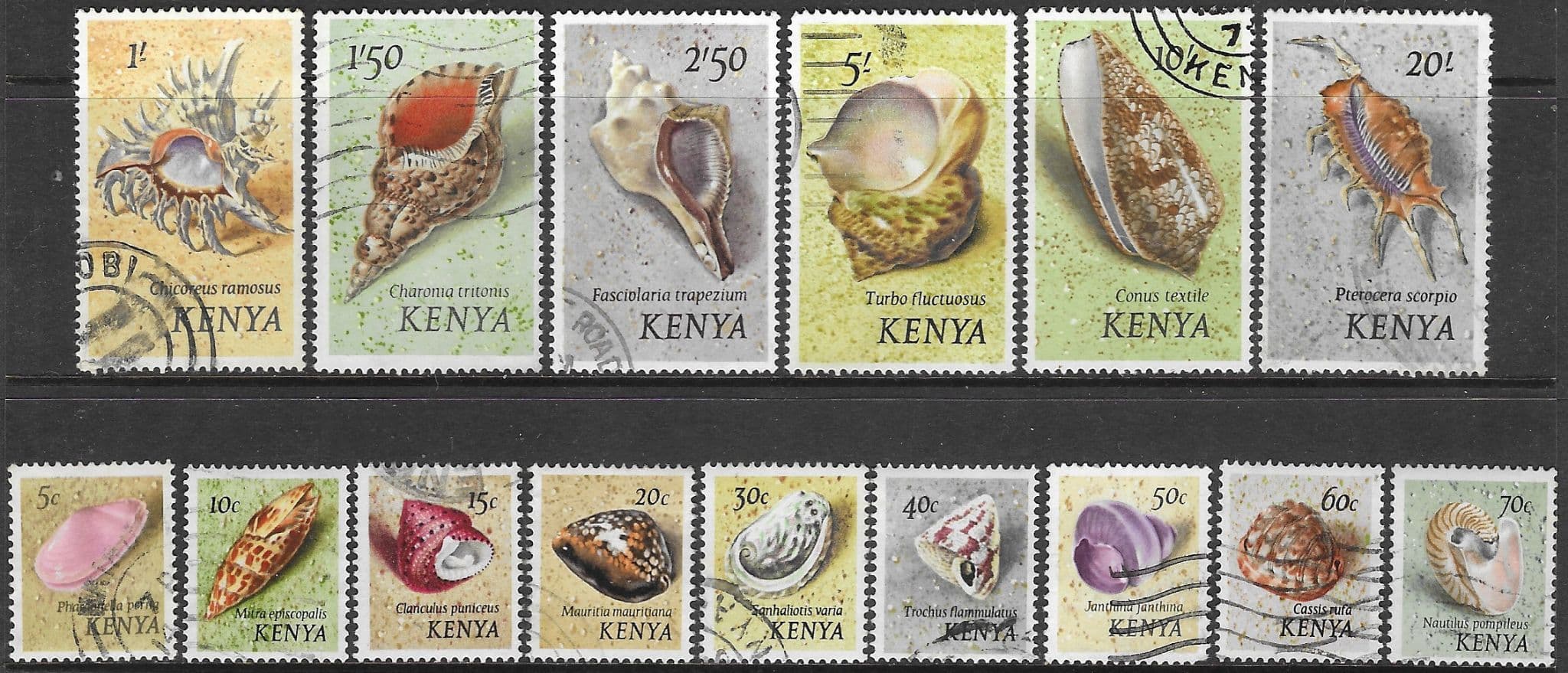 kenya-1971-sea-shells-set-fine