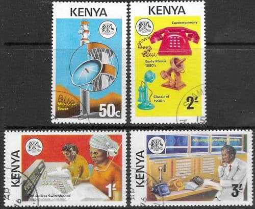 Kenya 1976 Telecommunications Development Set Fine Used