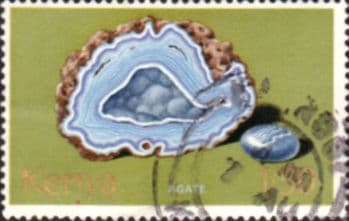 Kenya 1977 Minerals SG 115 Agate Fine Used