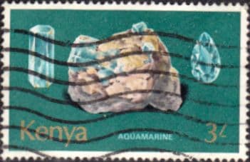 Kenya 1977 Minerals SG 117 Aquamarine Fine Used