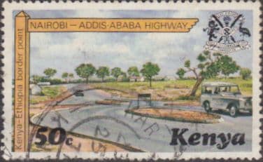 Kenya 1977 Nairobi-Addis Ababa Highway SG 102 Fine Used