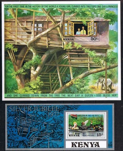 Kenya 1977 Royal Silver Jubilee Minature Sheet Fine Mint