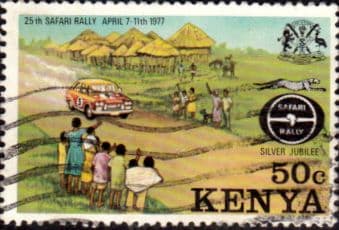 Kenya 1977 Safari Rally SG 81 Fine Used