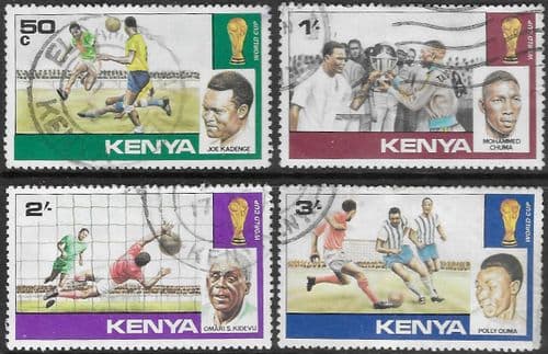 Kenya 1978 World Cup Football Championship Set Fine Used