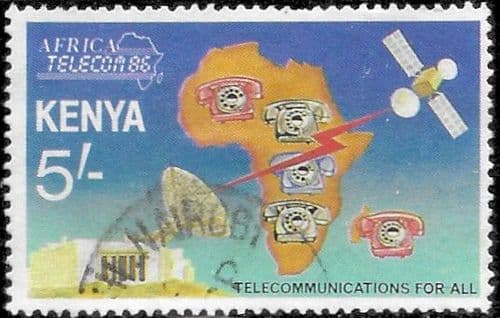 Kenya 1986 African Telecommunications SG 392 Fine Used