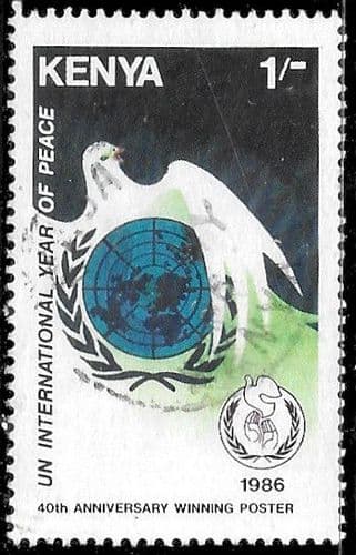 Kenya 1986 International Peace Year SG 375 Fine Used