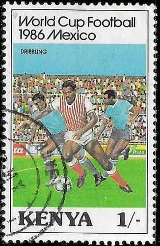 Kenya 1986 World Cup Football Championship SG 379 Fine Used