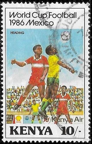 Kenya 1986 World Cup Football Championship SG 383 Fine Used