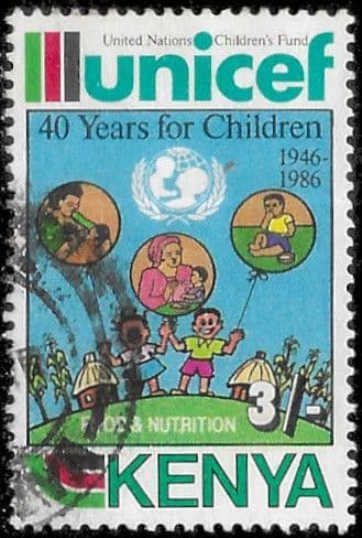 Kenya 1987 Anniversary of UNICEF SG 404 Fine Used