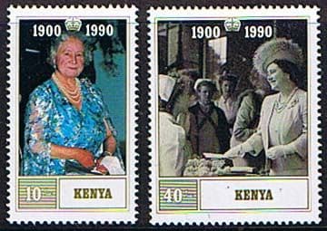 Kenya 1990 Queen Mother 90th Birthday Set Fine Mint
