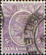 Kenya Uganda 1922 King George V SG 77 Fine Used