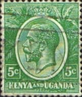 Kenya Uganda 1922 King George V SG 78 Fine Used