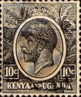 Kenya Uganda 1922 King George V SG 80 Fine Used