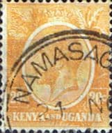 Kenya Uganda 1922 King George V SG 83 Fine Used