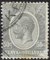 Kenya Uganda 1922 King George V SG 85 Fine Used