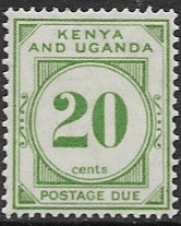 Kenya Uganda 1928 Postage Due SG D3 Fine Mint