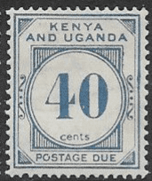 Kenya Uganda 1928 Postage Due SG D5 Fine Mint