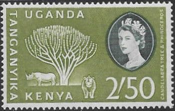 Kenya Uganda and Taganyika 1960 Animals and Plants SG 195 Fine Mint