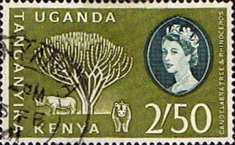 Kenya Uganda and Taganyika 1960 Animals and Plants SG 195 Fine Used