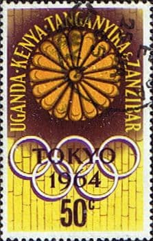 Kenya Uganda and Taganyika 1964 Olympic Games SG 208 Fine Used