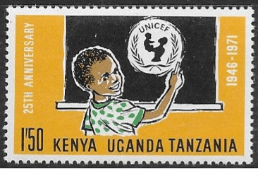 Kenya Uganda and Taganyika 1972 UNICEF SG 312 Fine Mint