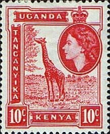 Kenya Uganda and Taganyka 1954 Animals SG 168 Fine Mint