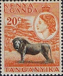 Kenya Uganda and Taganyka 1954 Animals SG 170 Fine Mint