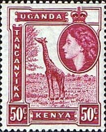 Kenya Uganda and Taganyka 1954 Animals SG 173 Fine Mint