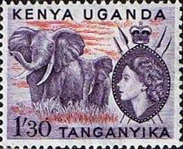 Kenya Uganda and Taganyka 1954 Animals SG 176 Fine Mint