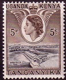 Kenya Uganda and Taganyka 1954 Owens Falls Dam SG 167 Fine Mint