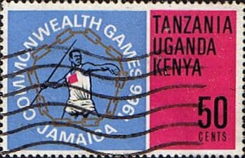 Kenya Uganda and Tanzania 1966 British Empire and Commonwealth Games SG 228 Fine Used
