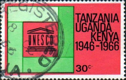 Kenya Uganda and Tanzania 1966 UNESCO SG 231 Fine Used