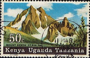 Kenya Uganda and Tanzania 1968 Mountains of East Africa SG 245 Fine Used