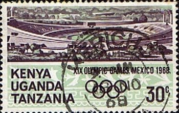 Kenya Uganda and Tanzania 1968 Olympic Games SG 252 Fine Used