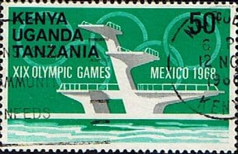 Kenya Uganda and Tanzania 1968 Olympic Games SG 253 Fine Used