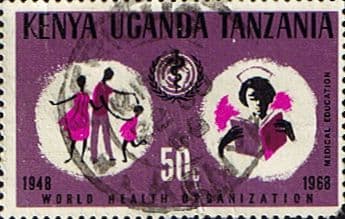 Kenya Uganda and Tanzania 1968 World Health Organization SG 249 Fine Used
