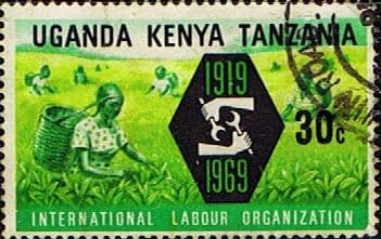 Kenya Uganda and Tanzania 1969 lnternational Labour Organization SG 260 Fine Used