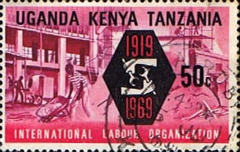 Kenya Uganda and Tanzania 1969 lnternational Labour Organization SG 261 Fine Used