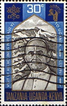 Kenya Uganda and Tanzania 1969 Visit of Pope Paul VI SG 264 Fine Used