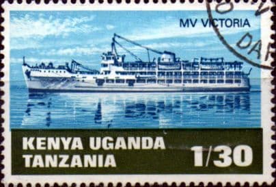 Kenya Uganda and Tanzania 1969 Water Transport SG 258 Fine Used