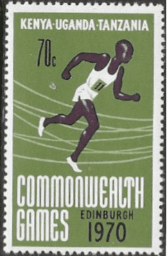 Kenya Uganda and Tanzania 1970 Ninth Commonwealth Games SG 281 Fine Mint