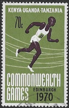 Kenya Uganda and Tanzania 1970 Ninth Commonwealth Games SG 281 Fine Used