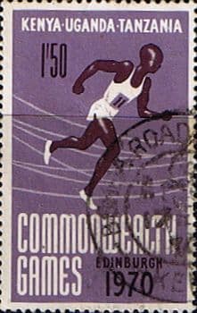 Kenya Uganda and Tanzania 1970 Ninth Commonwealth Games SG 282 Fine Used