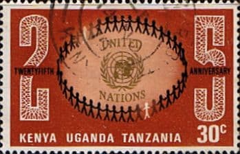 Kenya Uganda and Tanzania 1970 United Nations SG 284 Fine Used