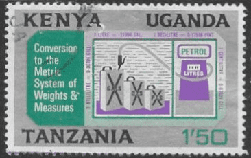 Kenya Uganda and Tanzania 1971 Conversion to Metric System SG 290 Fine Used