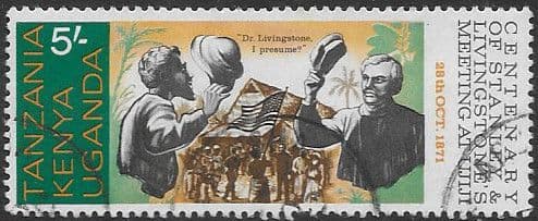 Kenya Uganda and Tanzania 1971 Livingstone and Stanley Meeting at Ujiji Fine Used