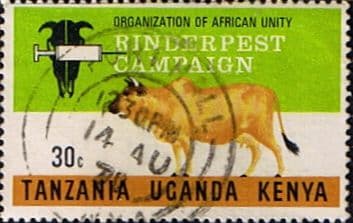 Kenya Uganda and Tanzania 1971 Rinderpest Campaign SG 297 Fine Used