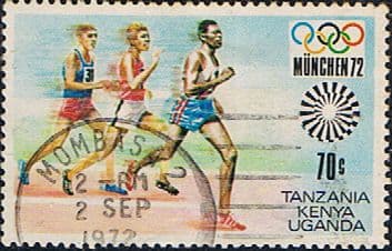 Kenya Uganda and Tanzania 1972 Olympic Games SG 315 Fine Used