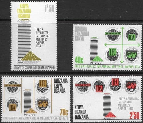 Kenya Uganda and Tanzania 1973 World Bank Conference Set Fine Mint