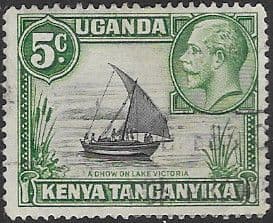 Kenya Uganda Tanganyika 1935 King George V SG 111 Fine Used